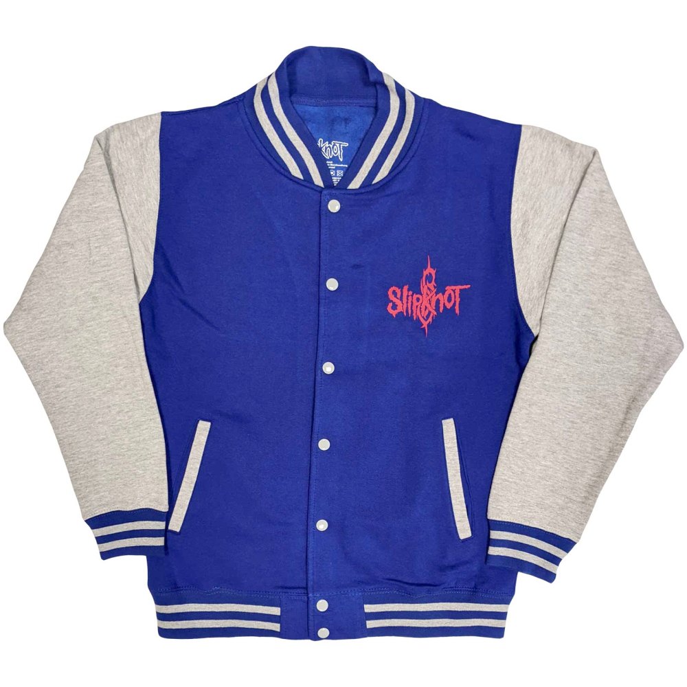 Slipknot - 9 Point Star Varsity Jacke - Blau/Grau